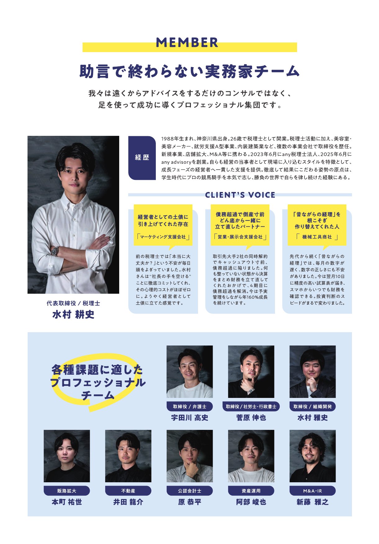 会社案内 MEMBER